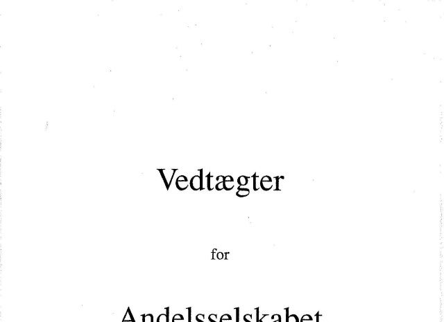 Vedtægter fra 23 marts 2000, side 1 og 2